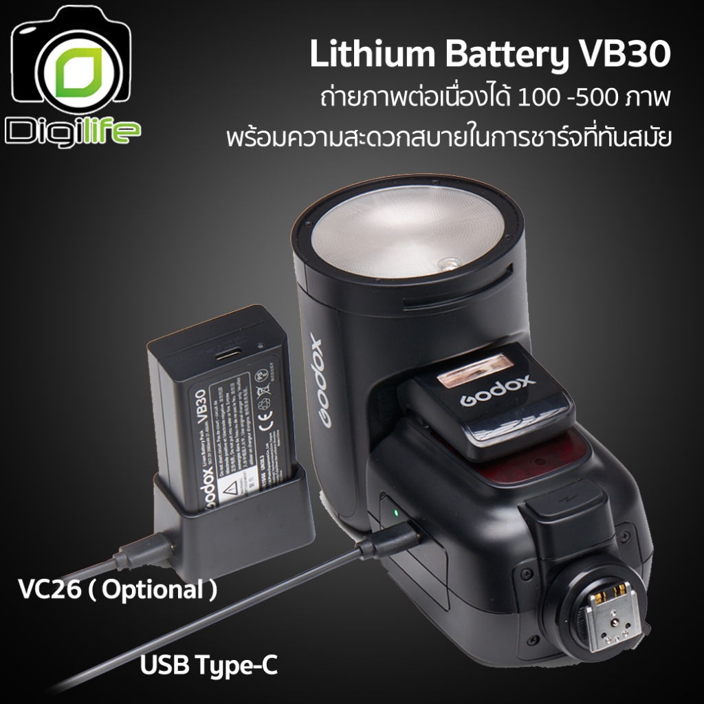 Godox Flash V1Pro -TTL HSS 2980mAh - รับประกันศูนย์ Godox Thailand 3ปี / Digilife Thailand