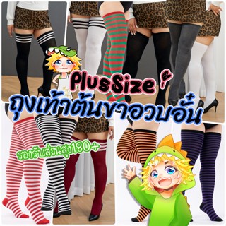 ถุงเท้ายาวเหนือเข่า โคนขา ใหญ่ ขาอวบ PLUSSIZE | ปาร์ตี้ แฟนซ…