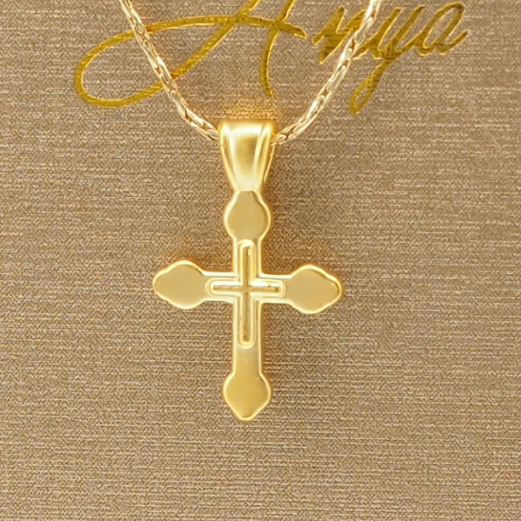 Anya จี้กางเขน ทองแท้99.9% มี 2 ขนาดเลือกขนาดด้านใน