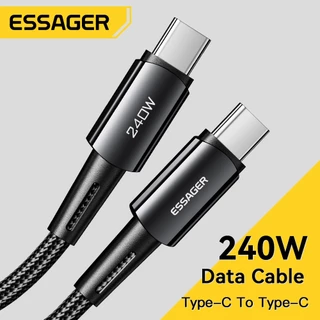 Essager สายชาร์จ Type c เป็น Type c 240w ชาร์จเร็ว รองรับ PD3.1 สําหรับโทรศัพท์มือถือ Huawei Samsung โน้ตบุ๊ก