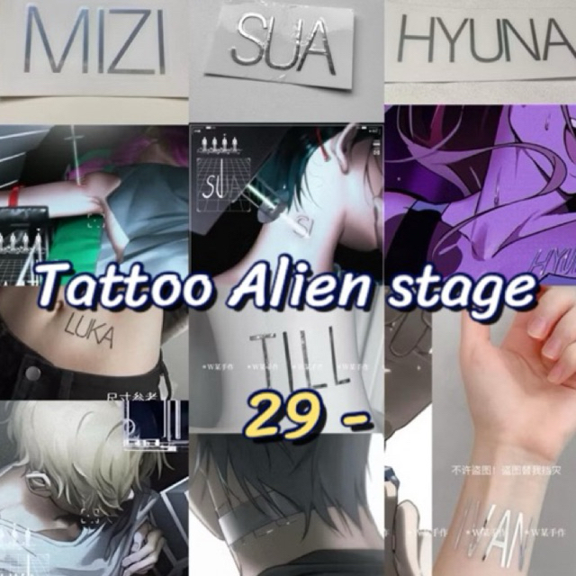 🌟พร้อมส่ง🌟Tattoo แทดทู Cosplay Alien stage