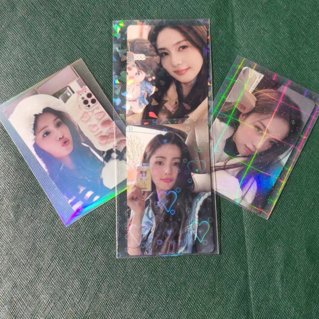 ซองใส่การ์ด-หน้าลาย_หลังใส 66×91 14C (50ใบ)  [พร้อมส่ง]