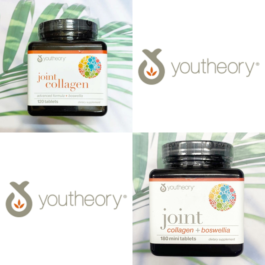 Youtheory® Joint Collagen Advanced Formula + Boswellia, Tablets คอลลาเจน สำหรับกระดูกและข้อเข่า