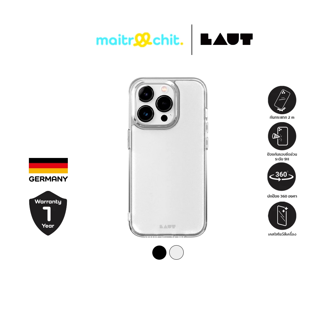 LAUT รุ่น Crystal X IMPKT เคสสำหรับ iPhone 15 / 15 Plus / 15 Pro / 15 Pro Max