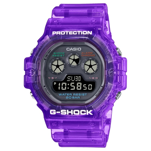 G-Shock นาฬิกาข้อมือผู้ชาย สายเรซิ่น สีม่วง รุ่น DW-5900,DW-5900JT,DW-5900JT-6DR