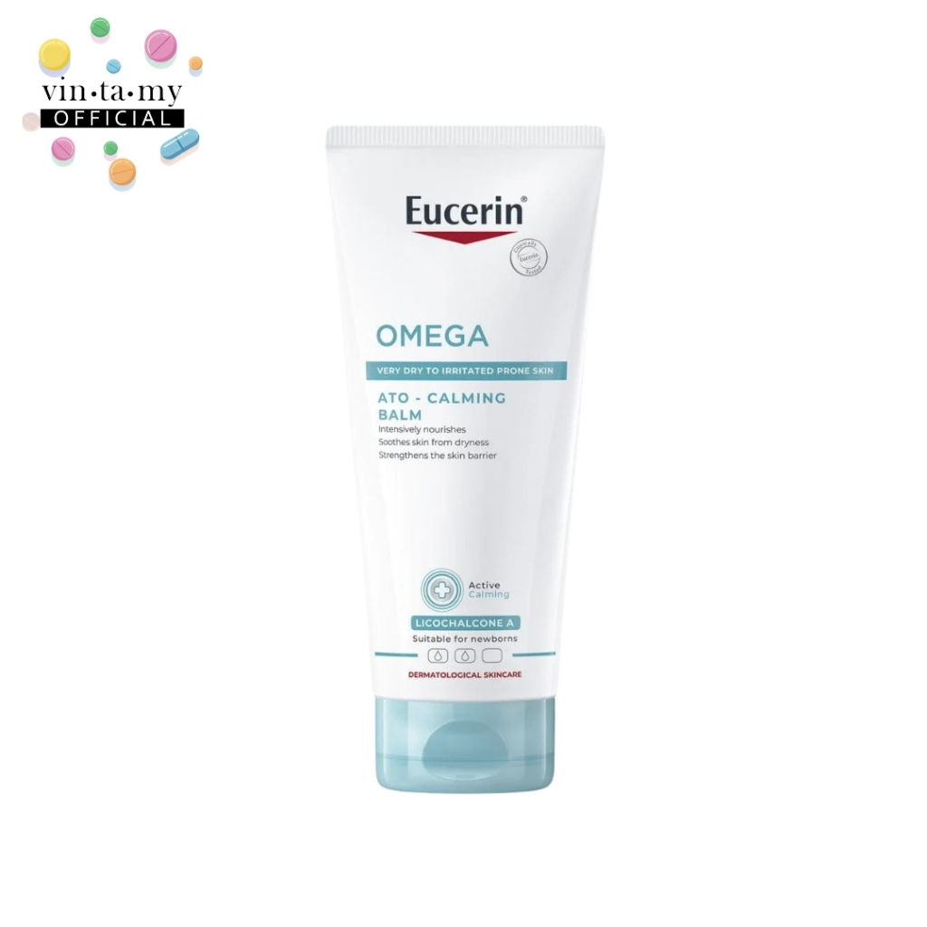 บาล์มบำรุงผิว EUCERIN(ยูเซอริน) OMEGA ATO-CALMING BALM ปริมาณสุทธิ 200 มล. [EXP.27/02/2027]