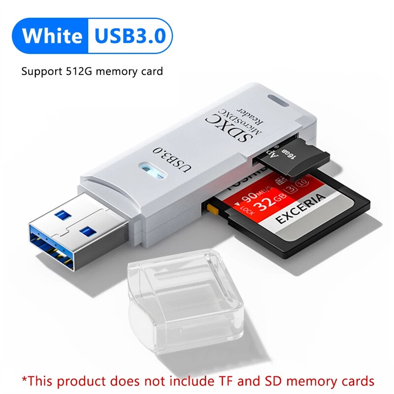 USB 2 In 1 3.0เครื่องอ่านการ์ดไมโครการ์ดรีดเดอร์ Sd เครื่องอ่านการ์ด Usb อะแดปเตอร์สูงความเร็ว Cardreader TF การ์ดความจำ