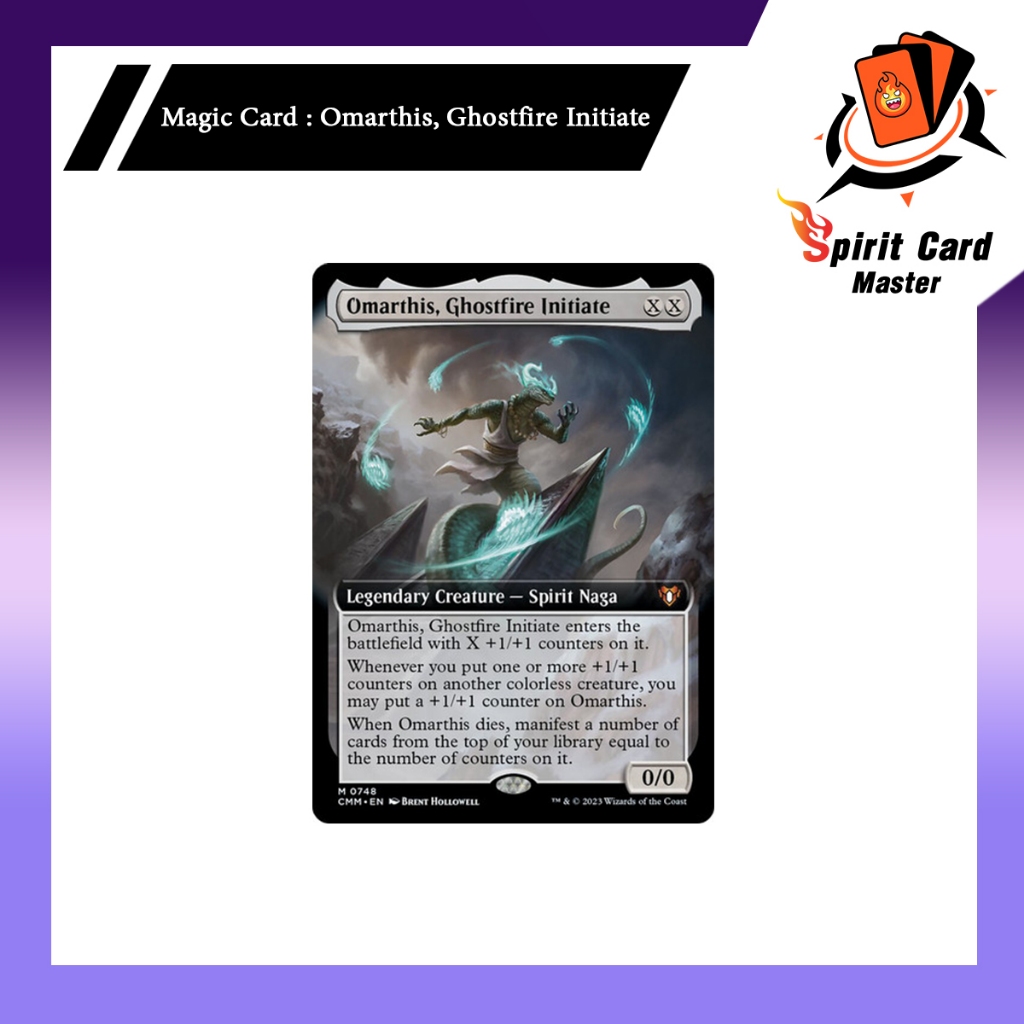 Magic The Gathering Single Card *Omarthis, Ghostfire Initiate* Mythic CMM 0748