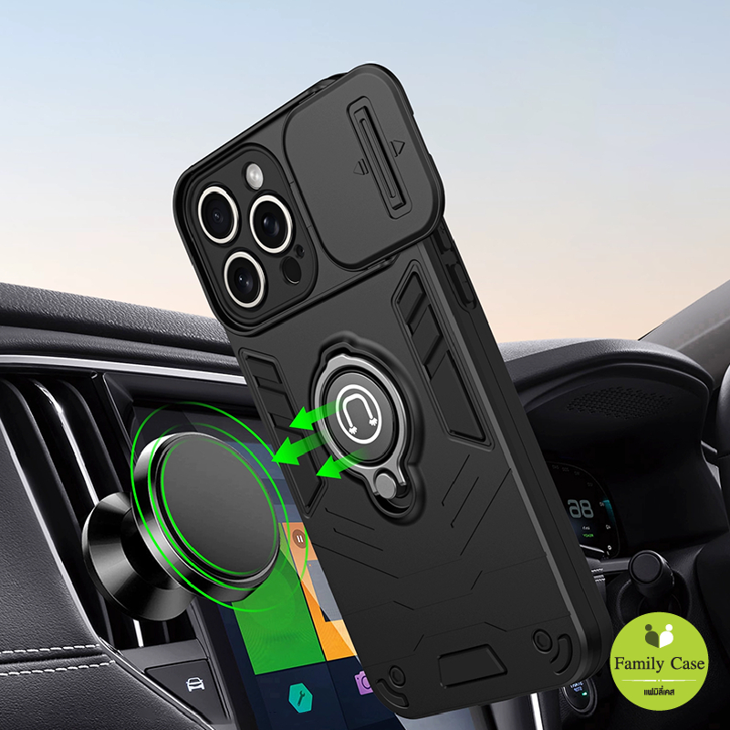 เคส Huawei P30 P30Pro  เคสแหวนแม่เหล็กตั้งได้ เปิดปิดกล้อง กันกระแทก