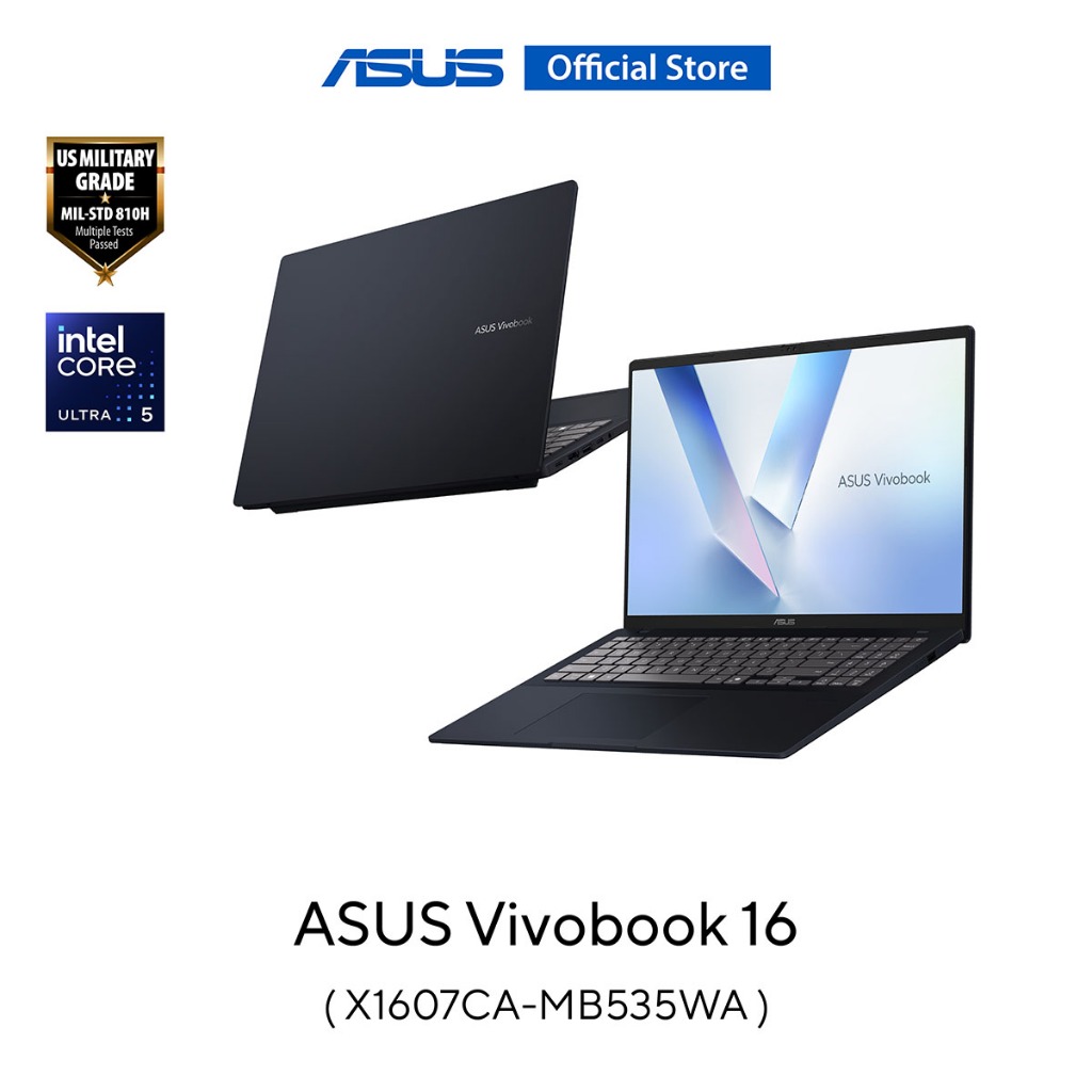 ASUS Vivobook 16 (X1607CA-MB535WA) 16" WUXGA (1920x1200), INTEL ARL H Core Ultra 5, 16GB, 512GB SSD, W11