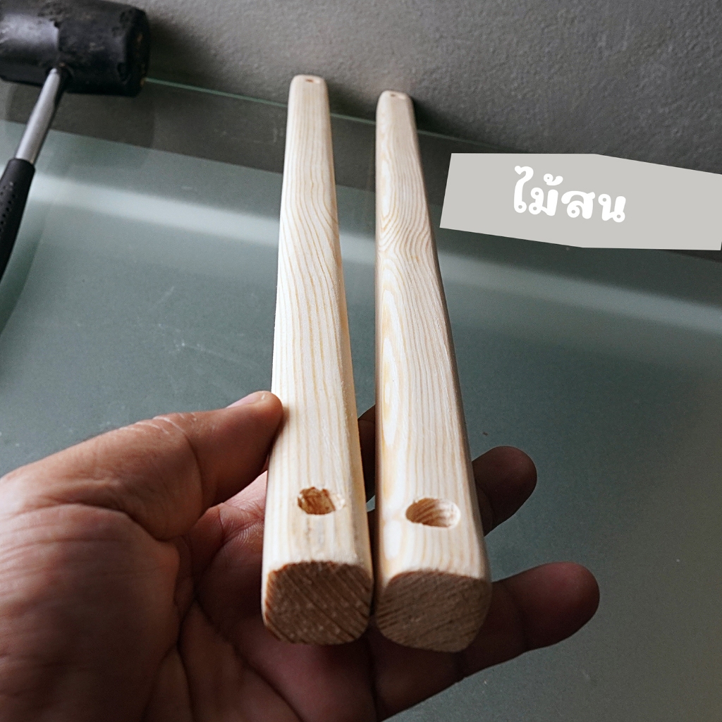 ไม้คาดเปล ขนาด1.8-2x50cm. 1คู่ ไม้เนื้อแข็ง และไม้สน เจาะรู งานขัดเรียบ ไม่มีเสี้ยน