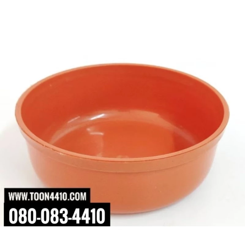 ขันน้ำพลาสติก สีส้ม ถวายพระ (บรรจุ 12 ใบ)