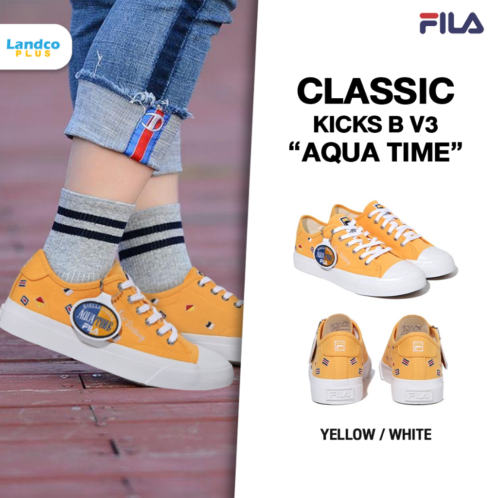 Fila รองเท้าผ้าใบ รองเท้าแฟชั่น UX Classic Kicks B Aqua 1XM01969F-136 (2290)