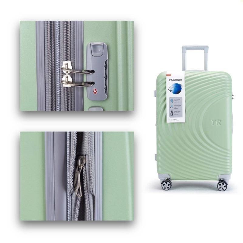 (ซิปคู่ สามารถขยายได้)กระเป๋าเดินทางล้อลาก ทนทาน วัสดุ PC แข็งแรง luggage 20/24/28 นิ้ว กระเป๋าเดินทาง กระเป๋าล้อลาก