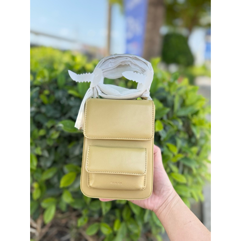 #standoil มือสอง กระเป๋า stand oil น่ารักมาก #สีน้ำตาล #stand oil พร้อมส่ง