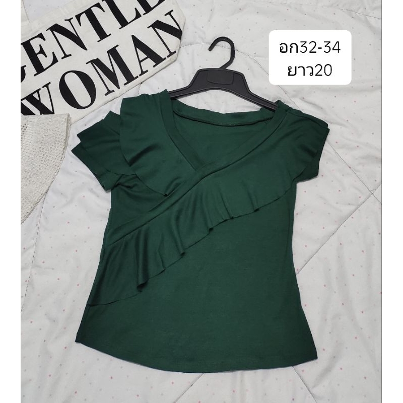เสื้อยืดแฟชั่น เสื้อยืดผู้หญิงมือ2 size s,m
