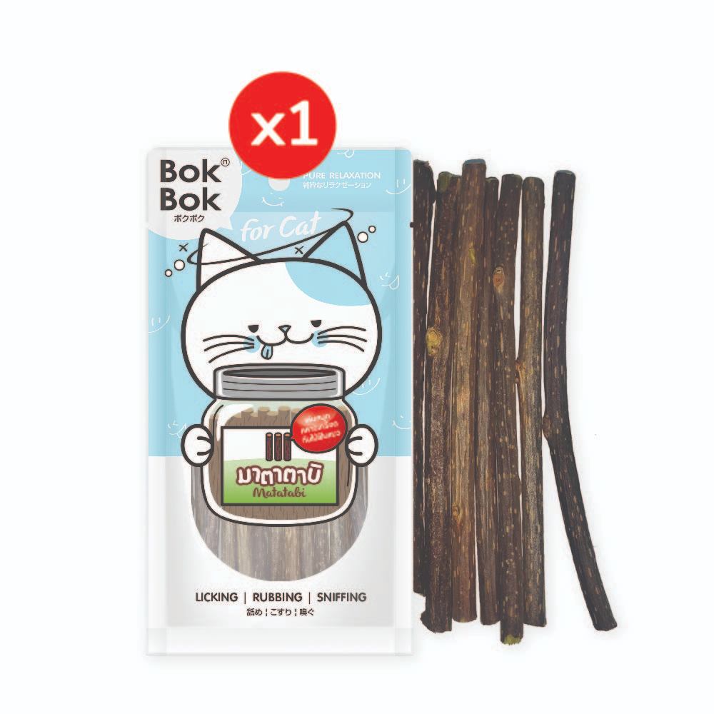 Bok Bok Matatabi ไม้มาทาทาบิ มาทาทาบิ ไม้ฟินสำหรับแมว บรรจุ 10 แท่ง