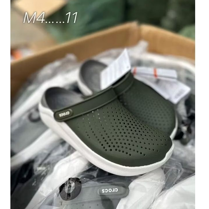 รองเท้าเเตะ Crocs size M4 - M7 (36-40) Crocs Lite Ride ผลิตจากยางอย่างดีนิ่มเบาไม่ลื่นใส่สะอาดเท้า