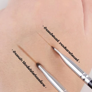 Duo Eye Bundle Dolly Eyes Brush แปรงดอลลี่อายไลเนอร์ 2 หัว แปรงขนม้า แปรงขนไฟเบอร์ ขนแน่น คุณภาพสูง ไม่บาดตา จิกสีดี