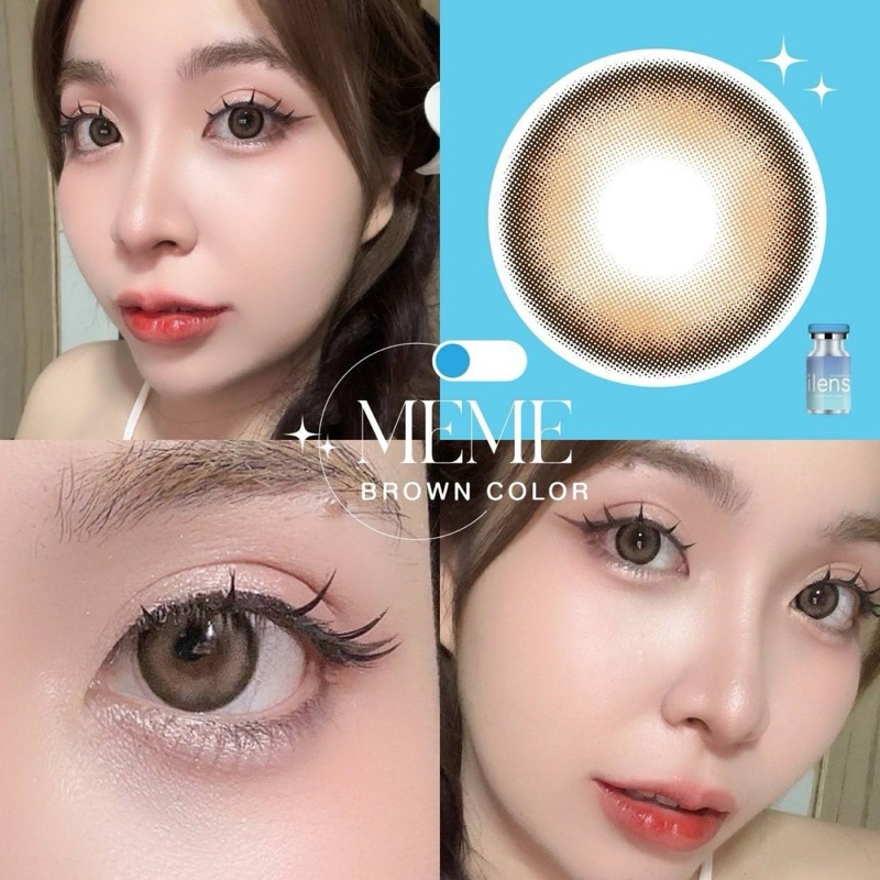 Meme gray,brown สีเทา,สีน้ำตาล ilens Bigeye ilens ✨คอนเเทคเลนส์กรองเเสง✨