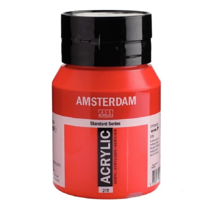 (KTS)สี AMSTERDAM  Acrylic 500ml. #315 Pyrrole Red