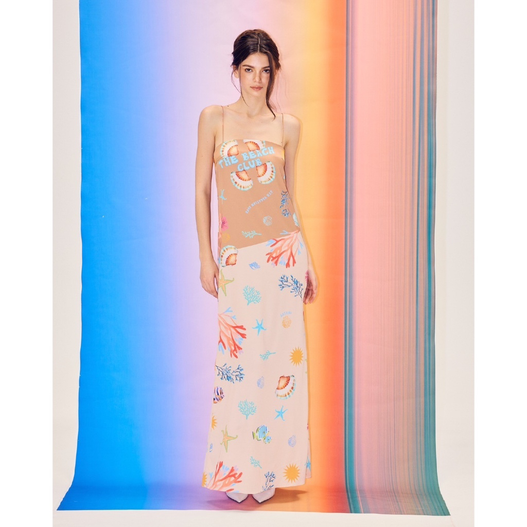ZTN0082 Seaside Serenity Maxi Dress