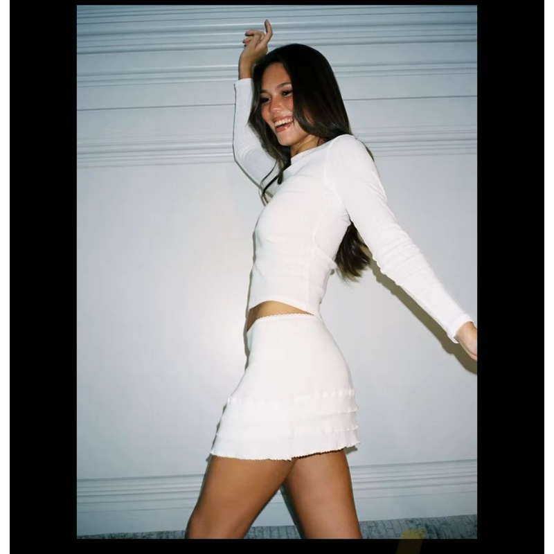 imnotamorningperson pointelle basic long sleeve #mocha mousse