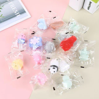 พร้อมส่งในไทย สกุชชี่จิ๋วแพ็คละ 50 ตัวของเล่นบีบสกุชชี่ รูปการ์ตูนสัตว์น่ารัก สกุชชี่จิ๋ว สกุชชี่