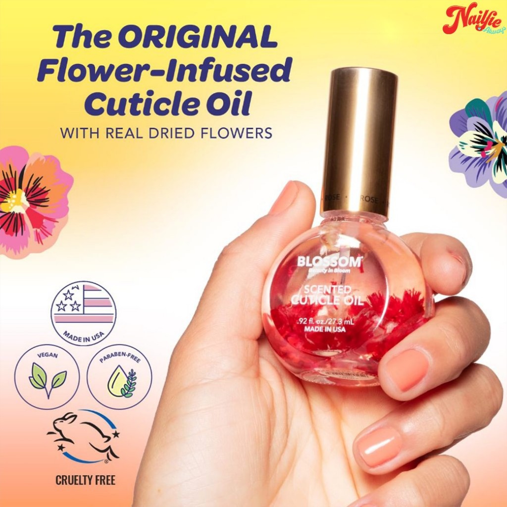 🌸 ของแท้ 100% Blossom Cuticle Oil ออยบำรุงเล็บ Made in USA มีเลขจดแจ้งอย. ออยดอกไม้แท้ กลิ่นหอมมาก