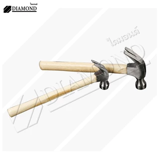 Diamond ค้อนหงอน ค้อนหงอนด้ามไฟเบอร์ 27mm Hammer ค้อนตีตะปู ฆ้อนตอกตะปู แข็งแรง ทนทานมาก ราคาถูก