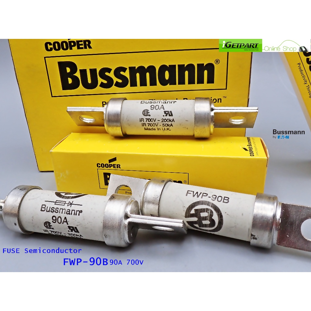 Bussmann ฟิวส์ Semiconductor FWP - 90B Industrial HRC Fuse 90A 700V