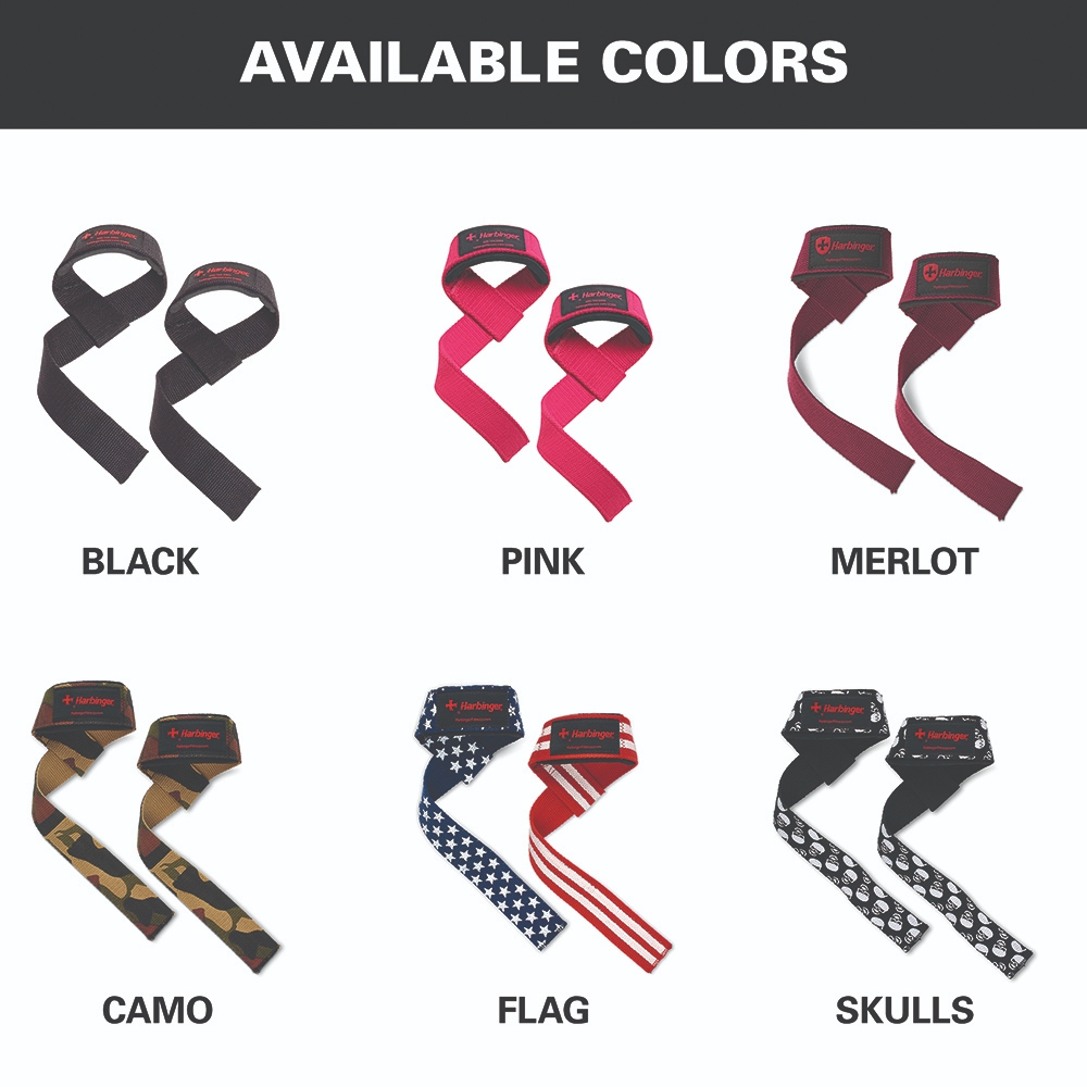 Harbinger l สแตรป Padded Cotton Lifting Straps