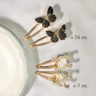 (ราคา/คู่)🌷กิ๊บติดผม กิ๊บปากเป็ดอะไหล่แบรนด์ สไตล์เกาหลี หรูหรา ติดแกรม