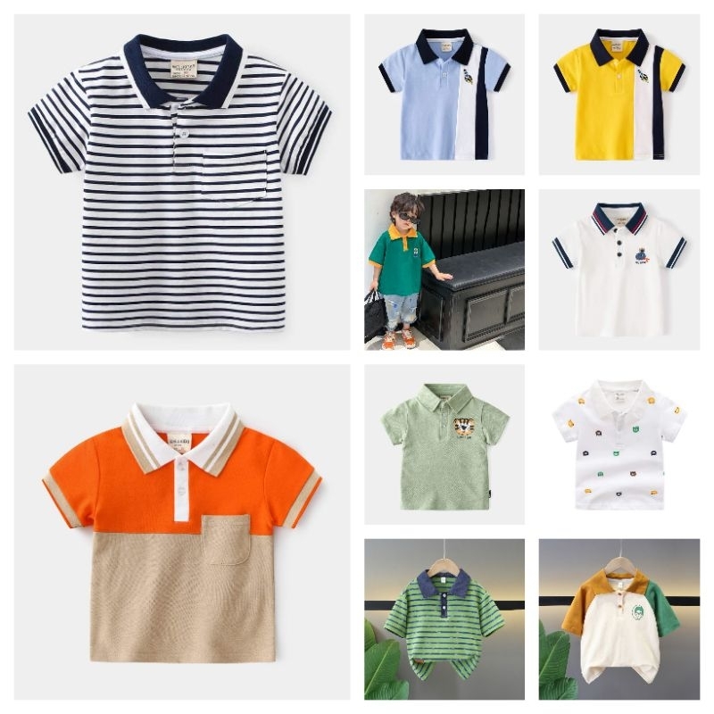 เสื้อโปโลเด็กชาย เท่ห์ (ไซส์ 90-140)