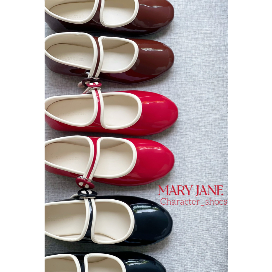 MARYJANE BY Character* หนังแก้วพร้อมเข็มขัดหัวใจ