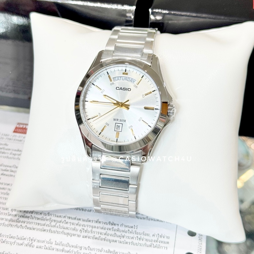 CASIO นาฬิกาข้อมือผู้ชาย รุ่น MTP-1370D-7A2 / MTP-1370 / MTP-1381 รับประกันศูนย์เซ็นทรัล cmg
