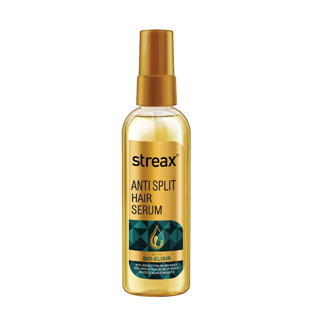 Streax Anti Split Hair serum, 100 ml I with Bio - Elixir I Controls split ends I 82% reduction in Split Ends I 60%