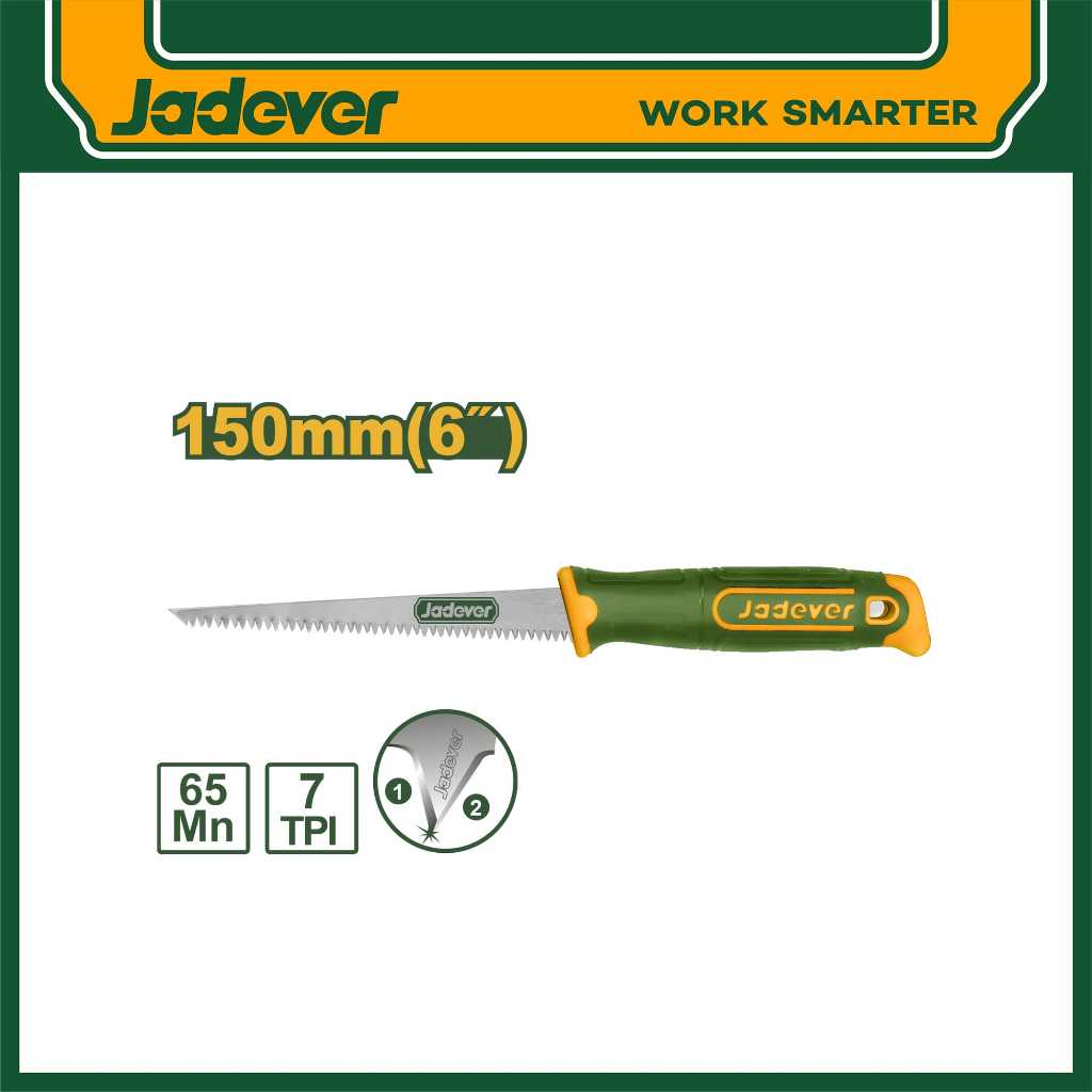 JADEVER เลื่อยตัดยิปซัม 6" #JDHW3G06