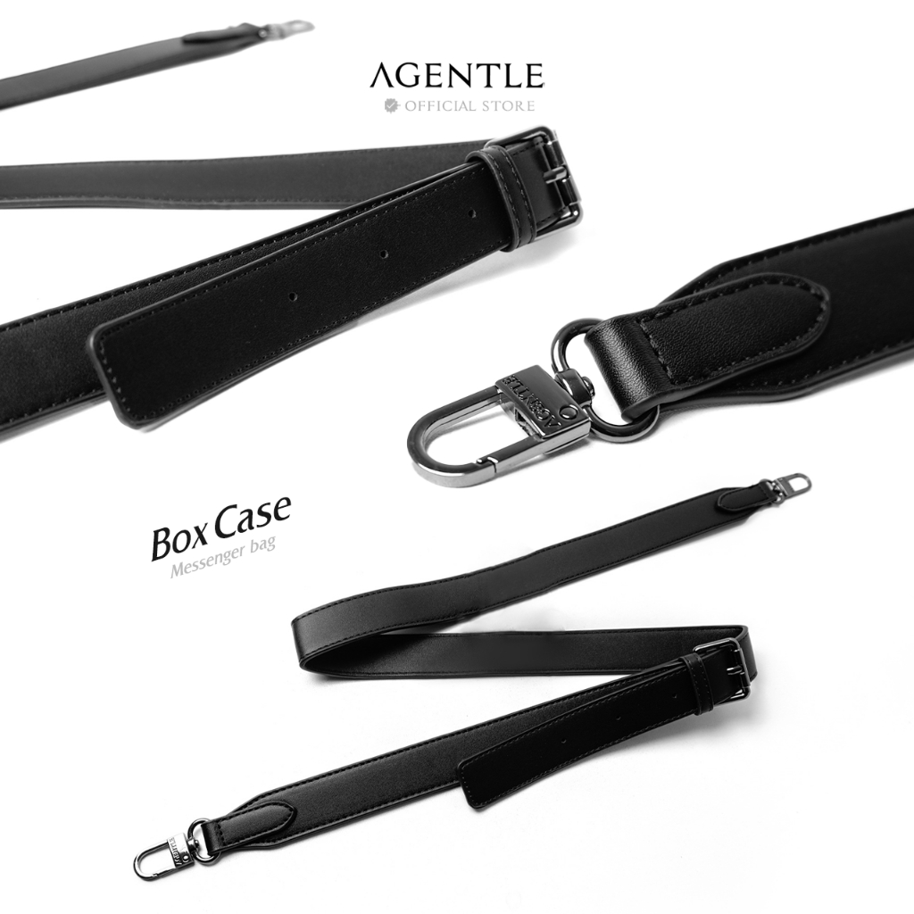 AGENTLE BOXCASE MENSENGER BAG กระเป๋าแมสเซนเจอร์ทรงกล่องสี่เหลี่ยมผู้ชาย 11นิ้ว