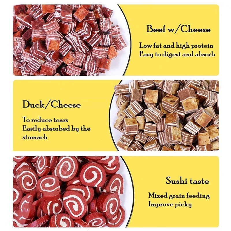 การรักษาฟัน100g ขนมขบเคี้ยวสำหรับสัตว์เลี้ยง อาหารสัตว์เลี้ยง การรักษาสุนัข - รูปที่ 5