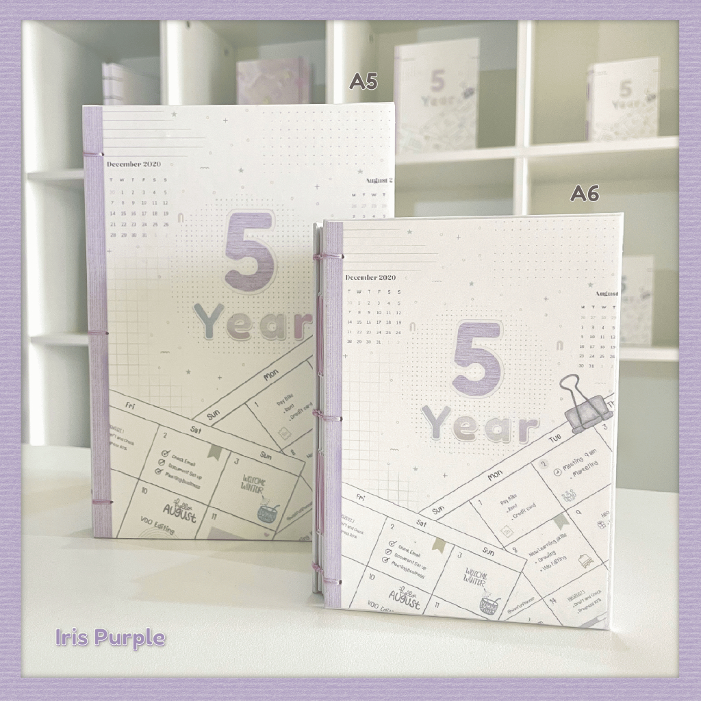 Planner 5 Years 60 เดือน(ขนาด A5)งาน Handmade