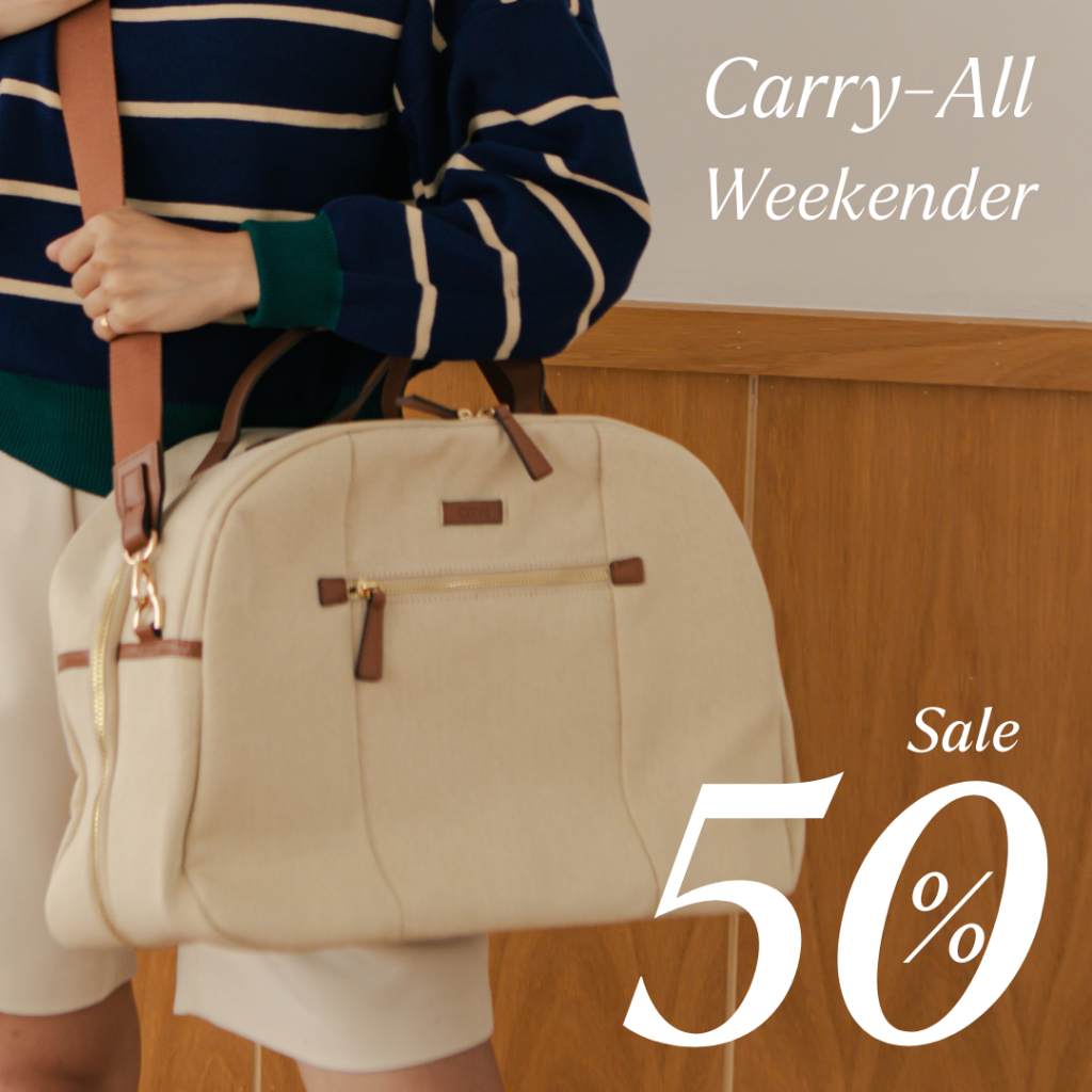 COVE Carry-All Travel Bag ผ้าแคนวาสกันน้ำ มีช่องใส่ laptop