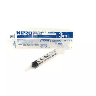Nipro ไซริงค์ หลอดฉีดยา ไม่มีหัวเข็ม กระบอกฉีดยา ป้อนยา ป้อนนมสัตว์ แฮมเตอร์ กระรอก แมว สุนัข ชูก้า Syringe 3 ml