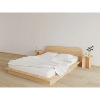 🛏️Po Furniture เตียงมินิมอล 5 ฟุต ฐานสูง 150 mm. เรียบง่ายดูดีเข้าได้กับห้องหลายสไตล์ 🛏️**สินค้าประกอบเอง**