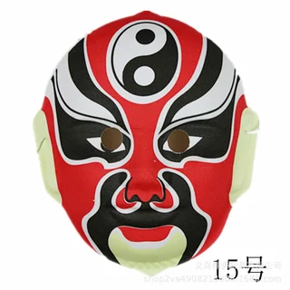 หน้ากากงิ้ว หน้ากากงิ้วจีน /หลายสี/ หน้ากากกระดาษ / มาพร้อมสาย Masks