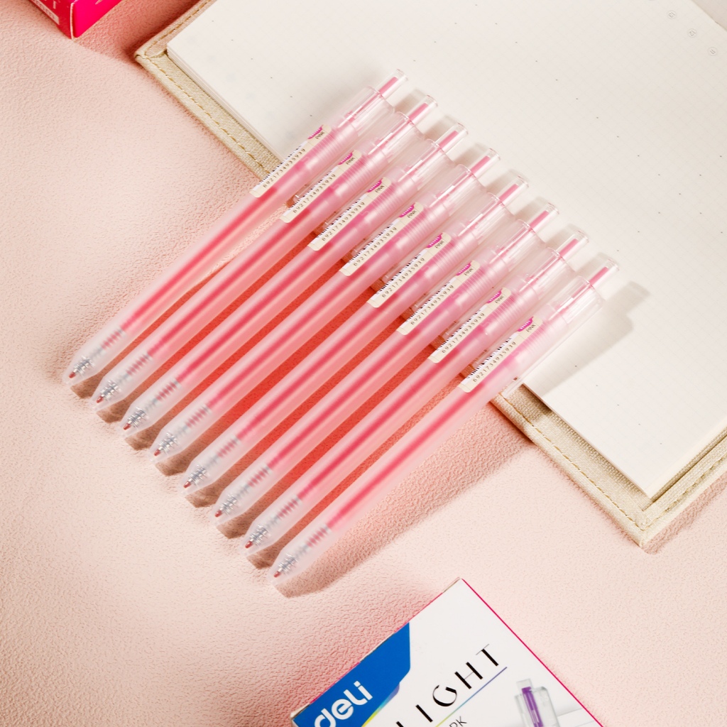ปากกาเจลสี Deli รุ่น EG118 มีให้เลือกถึง 12 สี ด้ามขาว มีคลิปหนีบ (0.5mm)(จำหน่าย 1 แท่ง) - รูปที่ 6