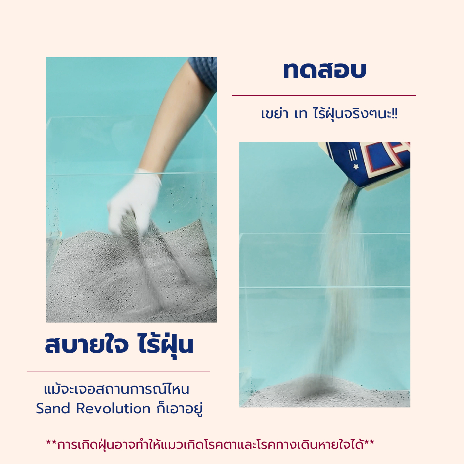 [โปรโมชั่นซื้อยกแพ็ก] Sand Revolution Cat Litter ทรายแมวเเบนโทไนท์เกรดพรีเมี่ยมนำเข้าจากเกาหลี 100%