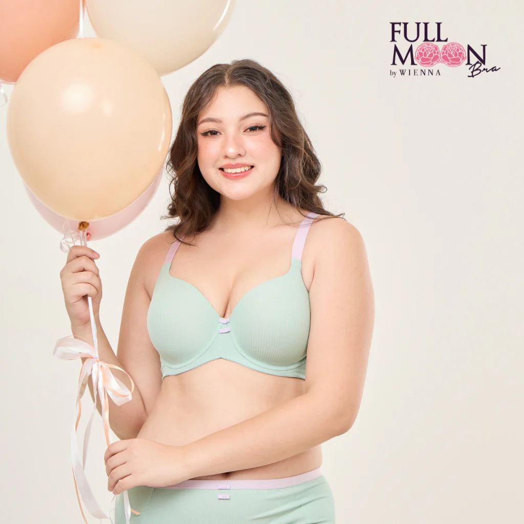 ชุดชั้นในเวียนนา New Collection Cotton Candy  (BigCup) เสื้อชั้นใน 4/5 คัพ เสริมโครง (NB41461)