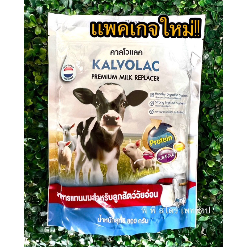 คาโวแล็ค (kalvolac) นมผงสำหรับลูกสัตว์  แพะ แกะ โค กระบือ สุกร สุนัข และแมว ขนาด 800กรัม