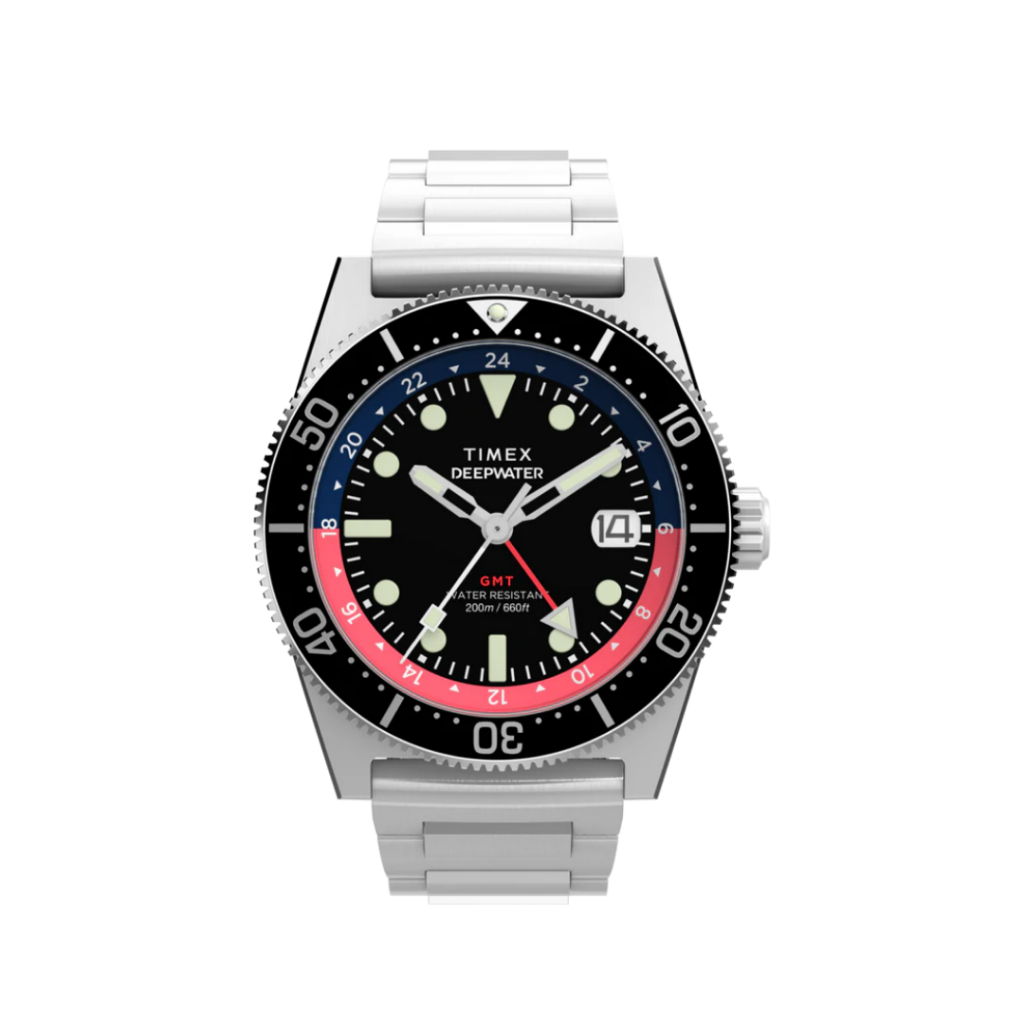 TIMEX  TW2W95300  Deepwater Reef 200 GMT 41mm นาฬิกา นาฬิกาข้อมือ นาฬิกาข้อมือผู้ชาย